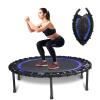 40" Foldable Rebounder Trampoline for Adults - Silent Fitness Bungee Rebounder, Home Exercise Trampoline for Low Impact Cardio, Indoor/Outdoor Portable Workout Trampoline view 1