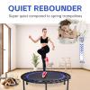 40" Foldable Rebounder Trampoline for Adults - Silent Fitness Bungee Rebounder, Home Exercise Trampoline for Low Impact Cardio, Indoor/Outdoor Portable Workout Trampoline view 3
