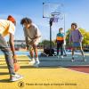 Goplus Basketball Hoop Outdoor, 4.9-10FT Height Adjustable Portable Basketball Stand System w/Shatterproof Backboard, 2 Wheels, Fillable Base, Free Weight Bag, Basketball Goal for Teens Youth Adults view 2