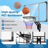 Goplus Basketball Hoop Outdoor, 4.9-10FT Height Adjustable Portable Basketball Stand System w/Shatterproof Backboard, 2 Wheels, Fillable Base, Free Weight Bag, Basketball Goal for Teens Youth Adults view 4