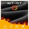 2 Pack Fleece Lined Leggings for Women - Thermal Winter Warm Tights Tummy Control High Waisted Workout Yoga Pants view 3