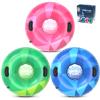WOLKEK 3Pack Snow Tubes, Snow Sled for Kids and Adults, Cold-Resistant Inflatable Snow Tube, Thickened Heavy Duty Sleds for Winter with Handles, Snow Toys, Snow Sleds for Family Activities Outdoor Fun view 1