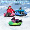 WOLKEK 3Pack Snow Tubes, Snow Sled for Kids and Adults, Cold-Resistant Inflatable Snow Tube, Thickened Heavy Duty Sleds for Winter with Handles, Snow Toys, Snow Sleds for Family Activities Outdoor Fun view 2