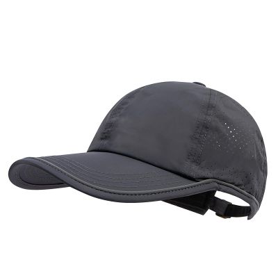 Clakllie Soft Top Baseball Cap Quick Dry Outdoor Caps Low Profile Dad Hats Ultra Thin Trucker Hat Moisture Wicking Hat,DCP2402-Dark Gray