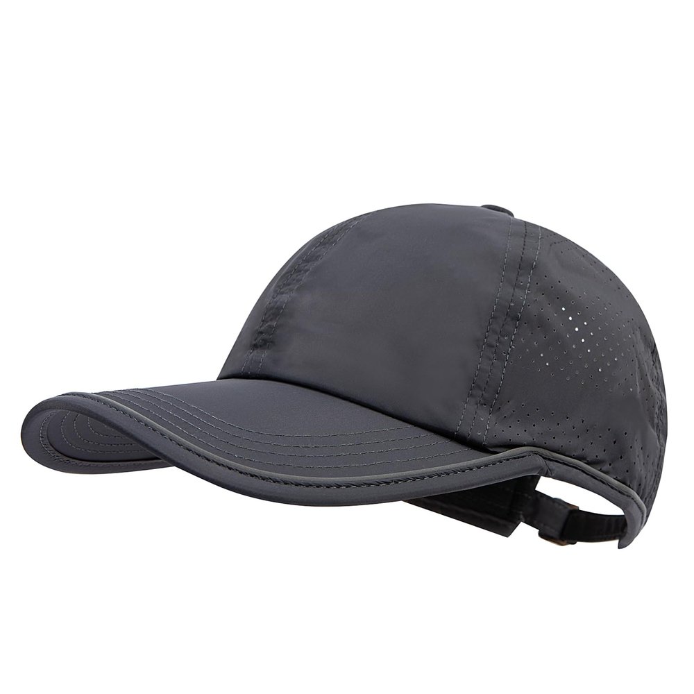 Clakllie Soft Top Baseball Cap Quick Dry Outdoor Caps Low Profile Dad Hats Ultra Thin Trucker Hat Moisture Wicking Hat,DCP2402-Dark Gray