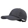 Clakllie Soft Top Baseball Cap Quick Dry Outdoor Caps Low Profile Dad Hats Ultra Thin Trucker Hat Moisture Wicking Hat,DCP2402-Dark Gray view 1
