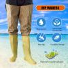 JCWGLY Waterproof Hip Waders for Men Women PVC Lightweight Anti Slip Water Wading Boots for Outdoor Fishing/Hunting/farmland(6) view 2