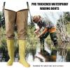 JCWGLY Waterproof Hip Waders for Men Women PVC Lightweight Anti Slip Water Wading Boots for Outdoor Fishing/Hunting/farmland(6) view 3