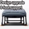 AoForce Portable Bed for Adults Camping with Cushion and Pillow Folding Bed with A Steel Frame and 8-Legged Support No Installation Required (Grey)(190 * 75 * 32cm) view 3