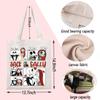 ENSIANTH Jack Sally Inspired Handle Bag Movie Merch Zero Dog Gift Skull Tote Bag Spooky Season Gift (J&S night bag) view 3