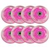 8 pcs Inline Skate Wheels 80mm 100mm 76mm 72mm Inline Skate Replacement Wheels 85A PU with Bearings (Pink,80mm) view 1