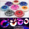 8 pcs Inline Skate Wheels 80mm 100mm 76mm 72mm Inline Skate Replacement Wheels 85A PU with Bearings (Pink,80mm) view 2