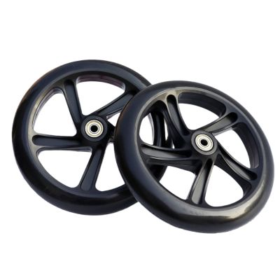 GXBHSP 2pcs 120mm 145mm 175mm 180mm 190mm 200mm Scooter Wheels 5inch 6inch 7inch 8inch Scooter Replacement Wheels for Kick Scooters, Strollers etc (200 * 40mm)