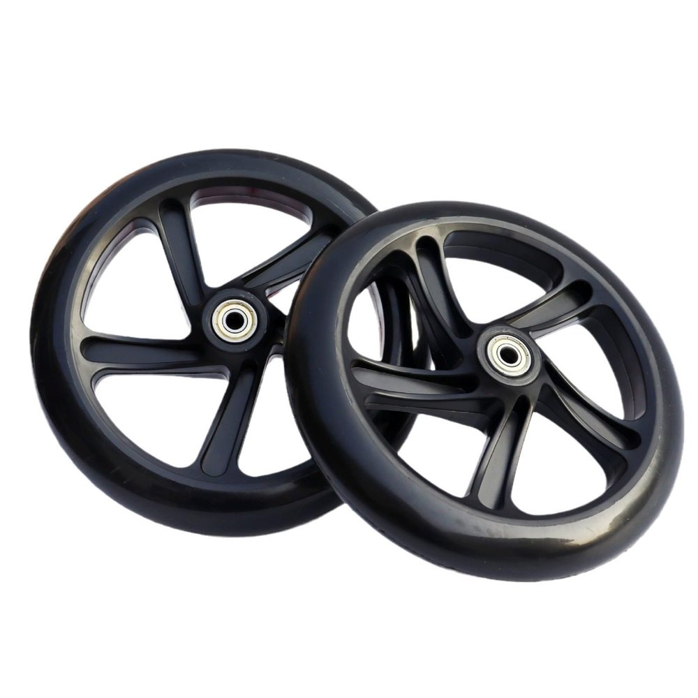 GXBHSP 2pcs 120mm 145mm 175mm 180mm 190mm 200mm Scooter Wheels 5inch 6inch 7inch 8inch Scooter Replacement Wheels for Kick Scooters, Strollers etc (200 * 40mm)