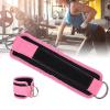 Ankle Straps for Cable Machines Women Men, Ankle Straps Double D Ring Adjustable Neoprene, Cable Kick Back Ankle Straps for Gym Accessories Cable Machines (Pink) view 3