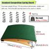 Gymnastics Equipment 4 6 9 Springs Hardwood Curved Springboard, Wood Springboards Non-slip Bouncy Springs Floor, School Gymnastics Spring Board for Adults/Teens, Fitness/Vaulting Training Use(9 Spring view 2