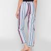 Awoscut Womens Wide Leg Striped Plaid Pants Casual Work Office Trouser High Waist Long Trousers Sweatpants Bottom Streetwear (#L722 Sky Blue, L) view 3