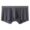 Mans Boxer Shorts Men's Underwear Ice Silk Elastic Loose Simple Casual Home Underwear Beach Pants Grey view 1