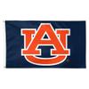 Wincraft Auburn Tigers 3x5 Foot Outdoor Flag With Pole, Polyester Outdoor Auburn Tigers Logo Flag Coupled With World Flags Direct Deluxe Tangle Free 6 Foot Spinner Flagpole and Mounting Bracket view 2