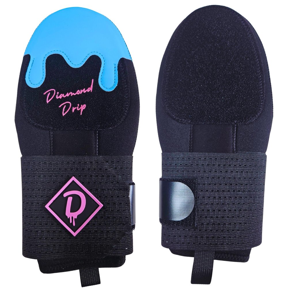 Baseball Sliding Mitt Adult Size - Ice Cream Sliding Mitt for High School & College Age Players, for Baseball & Softball, Ambidextrous, Hand & Wrist Protection (Midnight Vice, Adult)