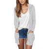 7 Dollar Items, Long Cardigans for Women Trendy 2024 Summer Lightweight Casual Comfy Open Front Hooded Cardigan Sweater with Pocket, Long Sheer Cardigan for Dress A-Grey view 1