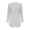 7 Dollar Items, Long Cardigans for Women Trendy 2024 Summer Lightweight Casual Comfy Open Front Hooded Cardigan Sweater with Pocket, Long Sheer Cardigan for Dress A-Grey view 4