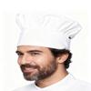 GIGGSKZE 2 Pack Chef Hat Set Baker Hat Adjustable Elastic Cooking Kitchen Caps for Men Women White view 3