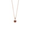 PERIMADE Custom Love in 100 Languages Circle Projection Necklace, Personalized Cubic Zirconia Round Pendant Necklace, Customized Birthday Christmas Memorial Gifts for Women Mother Daughter, Rose Gold view 1