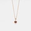PERIMADE Custom Love in 100 Languages Circle Projection Necklace, Personalized Cubic Zirconia Round Pendant Necklace, Customized Birthday Christmas Memorial Gifts for Women Mother Daughter, Rose Gold view 2