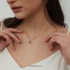 PERIMADE Custom Love in 100 Languages Circle Projection Necklace, Personalized Cubic Zirconia Round Pendant Necklace, Customized Birthday Christmas Memorial Gifts for Women Mother Daughter, Rose Gold view 3