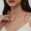 PERIMADE Custom Love in 100 Languages Circle Projection Necklace, Personalized Cubic Zirconia Round Pendant Necklace, Customized Birthday Christmas Memorial Gifts for Women Mother Daughter, Rose Gold view 4