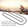 Bike Chain,12 Speed Chain,Impact Resistant Medium Carbon Steel Variable Speed Chain with 2 Buckle,Gray Bike Chain for Road Mountain Racing Cycling view 2