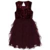 Speechless Girls' Sleeveless Sequin Bodice Party Dress, Wine, 8 view 2