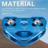 Beuiouer Heart-Shape Climbing Double Pulley Steel Cable Rope 13mm Climbing Device High Speed Zipline Trolley 24KN view 2