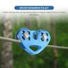 Beuiouer Heart-Shape Climbing Double Pulley Steel Cable Rope 13mm Climbing Device High Speed Zipline Trolley 24KN view 3