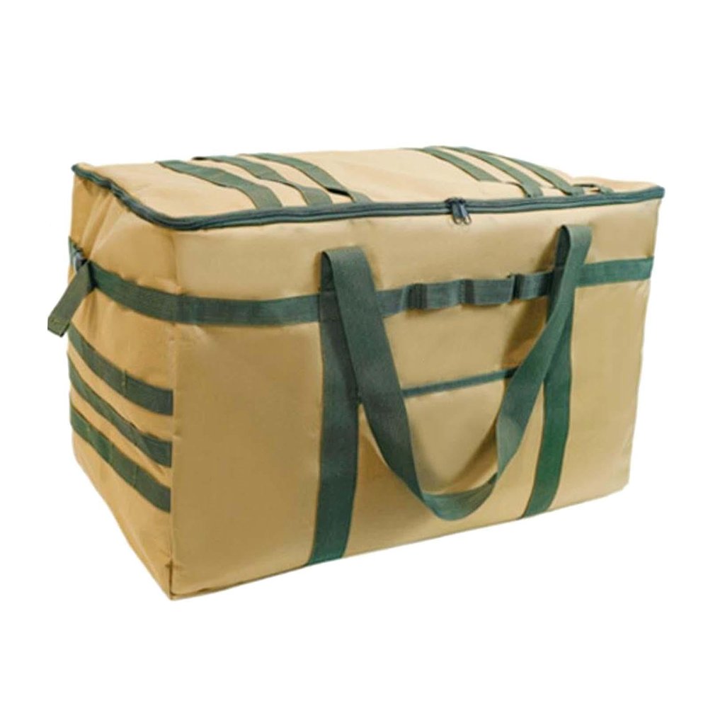 Pegciuho Heavy Duty Outdoor Gear Storage Bag for Camping and Hiking, Khaki