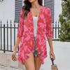 Women's Swimwear Cover Ups Cardigan Womens Clothing Travel Clothes Women Summer Clothes for Women 2024 Womens Summer Tops Dressy Casual(D-Purple,Medium) view 2