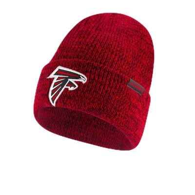 Ultra Game NFL Official Adults Unisex Super Soft Marl Knit Winter Beanie Knit Hat with Extra Warm Touch Screen Gloves, Atlanta Falcons, Team Color, 1SIZE
