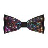 Colorful Glitter Men's Formal Classic Bow Ties Pre-Tied Tie with Adjustable Neck Band for Parties Wedding