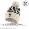 Ultra Game NFL Official Adults Unisex Super Soft Cable Knit Winter Beanie Knit Hat with Extra Warm Touch Screen Gloves, Minnesota Vikings, Natural, 1SIZE view 2