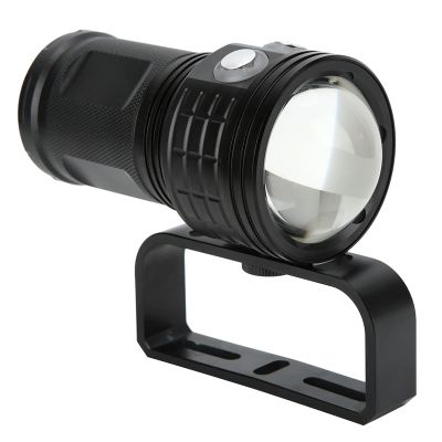QX3 Ultra Bright Diving Fill Light Torch,Aluminum Alloy Body,IPX8 for Underwater Photography Suitable for Divers Black (Black)
