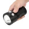QX3 Ultra Bright Diving Fill Light Torch,Aluminum Alloy Body,IPX8 for Underwater Photography Suitable for Divers Black (Black) view 2