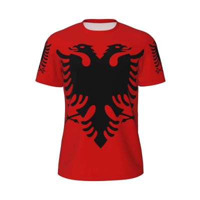 Albanian Eagle 3D Print Men'S Crewneck Classic Breathable Short-Sleeved Mesh T-Shirt Medium Black