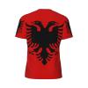 Albanian Eagle 3D Print Men'S Crewneck Classic Breathable Short-Sleeved Mesh T-Shirt Medium Black view 3
