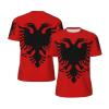 Albanian Eagle 3D Print Men'S Crewneck Classic Breathable Short-Sleeved Mesh T-Shirt Medium Black view 4