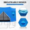 Aosekaa Trampoline Tent, Trampoline Shade Cover, Trampoline Protective Cover, Trampoline Awning, Trampoline Canopy, Blue 6FT 6 Poles, Optional view 2