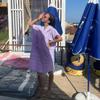 Beach Poncho with Hood, Personalized Turkish Towel Poncho, Handmade Beach Coverup, Customizable Unisex Surf Hoodie for Adult, Wetsuit Changing, Quick Dry Cotton, Lightweight, Sand Proof (Lilac) view 2