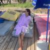 Beach Poncho with Hood, Personalized Turkish Towel Poncho, Handmade Beach Coverup, Customizable Unisex Surf Hoodie for Adult, Wetsuit Changing, Quick Dry Cotton, Lightweight, Sand Proof (Lilac) view 4