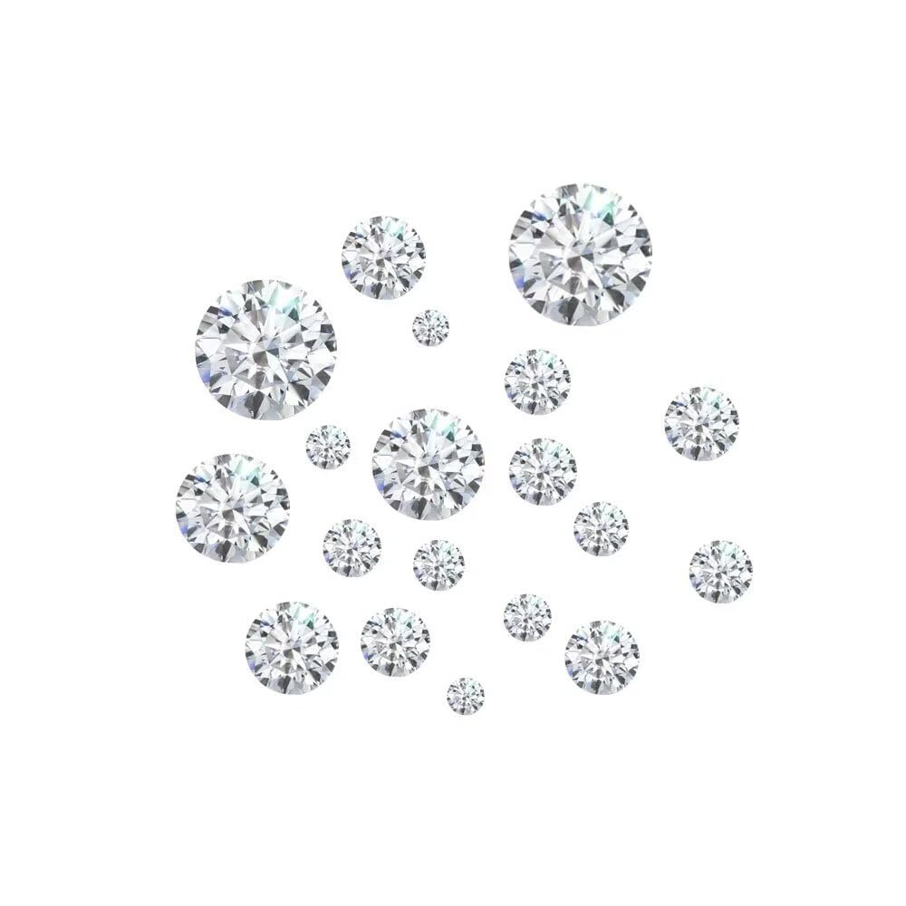 10PCS 3.0mm High Clarity D Colorless Round Moissanite Diamond Loose Moissanite Stone about 1CT