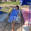 Beach Poncho with Hood, Personalized Turkish Towel Poncho, Handmade Beach Coverup, Customizable Unisex Surf Hoodie for Adult, Wetsuit Changing, Quick Dry Cotton, Lightweight, Sand Proof (Blue) view 4